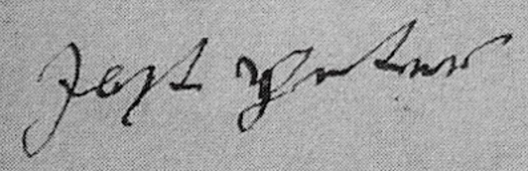 handtekening Joost Pieterse 1690s